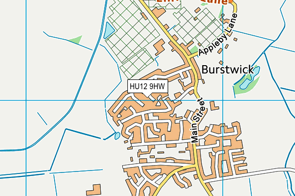 HU12 9HW map - OS VectorMap District (Ordnance Survey) HU12 9HW map - OS VectorMap District (Ordnance Survey)
