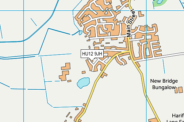 HU12 9JH map - OS VectorMap District (Ordnance Survey) HU12 9JH map - OS VectorMap District (Ordnance Survey)