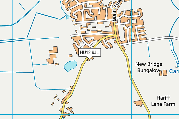 HU12 9JL map - OS VectorMap District (Ordnance Survey) HU12 9JL map - OS VectorMap District (Ordnance Survey)