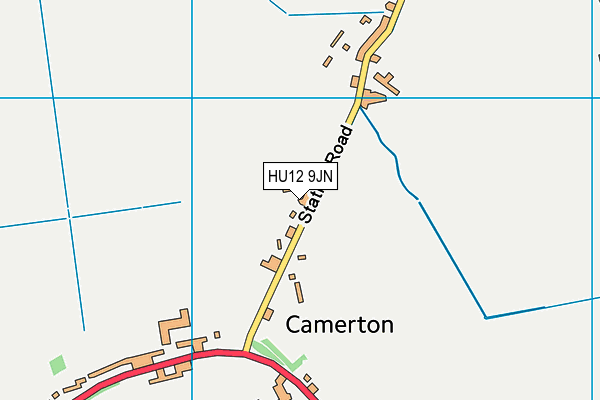 HU12 9JN map - OS VectorMap District (Ordnance Survey) HU12 9JN map - OS VectorMap District (Ordnance Survey)