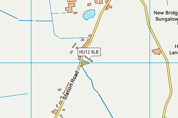 HU12 9LB map - OS VectorMap District (Ordnance Survey) HU12 9LB map - OS VectorMap District (Ordnance Survey)