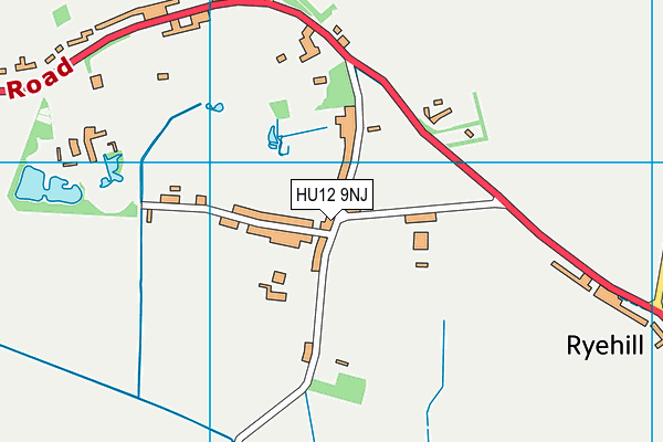 HU12 9NJ map - OS VectorMap District (Ordnance Survey) HU12 9NJ map - OS VectorMap District (Ordnance Survey)