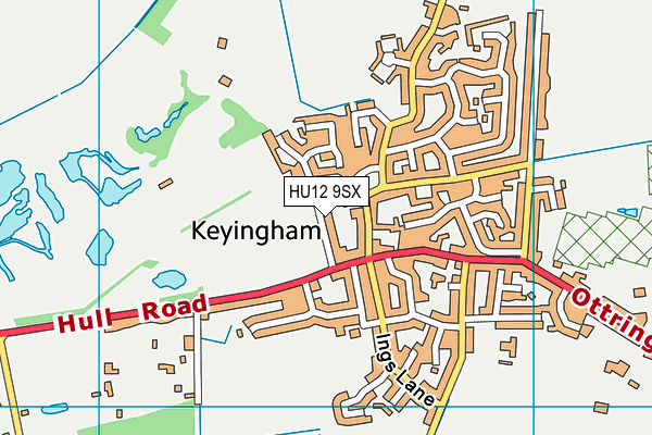 HU12 9SX map - OS VectorMap District (Ordnance Survey) HU12 9SX map - OS VectorMap District (Ordnance Survey)