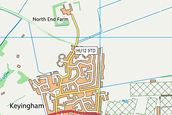 HU12 9TD map - OS VectorMap District (Ordnance Survey) HU12 9TD map - OS VectorMap District (Ordnance Survey)