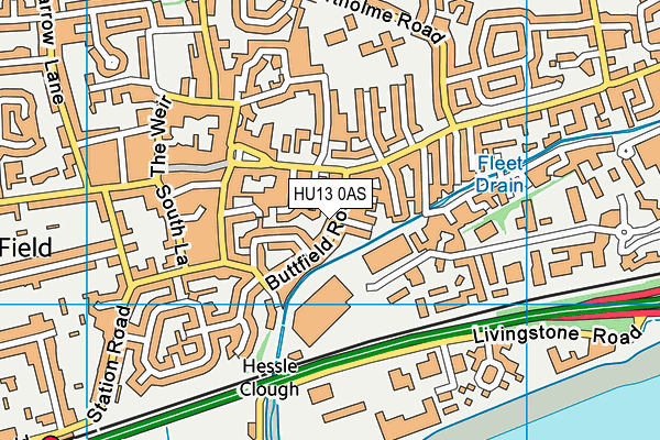 HU13 0AS map - OS VectorMap District (Ordnance Survey) HU13 0AS map - OS VectorMap District (Ordnance Survey)