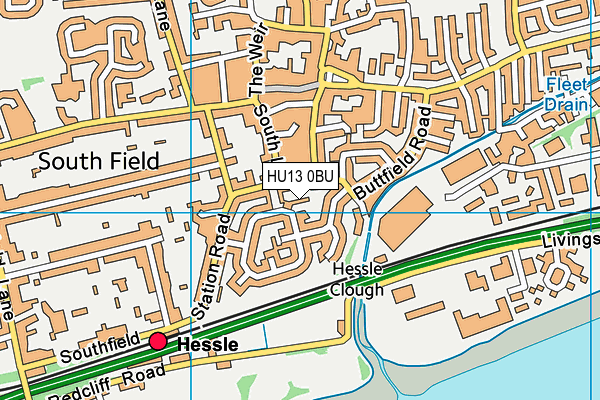 HU13 0BU map - OS VectorMap District (Ordnance Survey) HU13 0BU map - OS VectorMap District (Ordnance Survey)