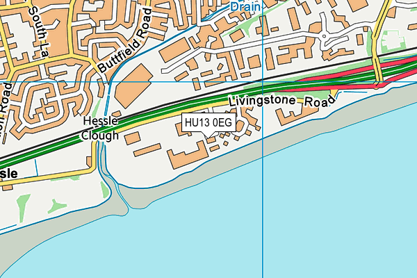 HU13 0EG map - OS VectorMap District (Ordnance Survey) HU13 0EG map - OS VectorMap District (Ordnance Survey)