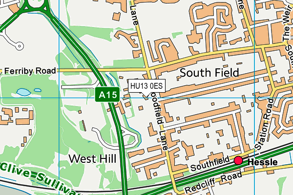 HU13 0ES map - OS VectorMap District (Ordnance Survey) HU13 0ES map - OS VectorMap District (Ordnance Survey)