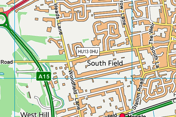 HU13 0HU map - OS VectorMap District (Ordnance Survey) HU13 0HU map - OS VectorMap District (Ordnance Survey)