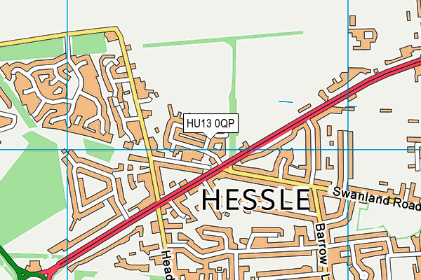 HU13 0QP map - OS VectorMap District (Ordnance Survey) HU13 0QP map - OS VectorMap District (Ordnance Survey)