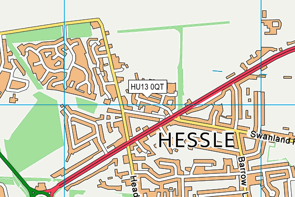 HU13 0QT map - OS VectorMap District (Ordnance Survey) HU13 0QT map - OS VectorMap District (Ordnance Survey)