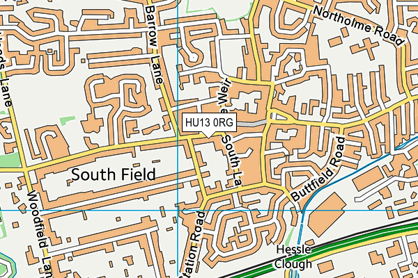 HU13 0RG map - OS VectorMap District (Ordnance Survey) HU13 0RG map - OS VectorMap District (Ordnance Survey)