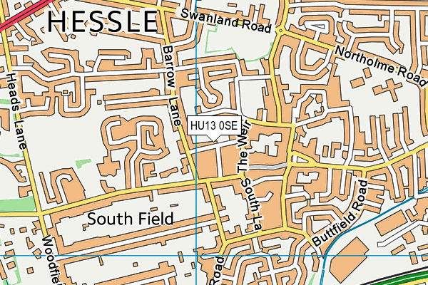 HU13 0SE map - OS VectorMap District (Ordnance Survey) HU13 0SE map - OS VectorMap District (Ordnance Survey)
