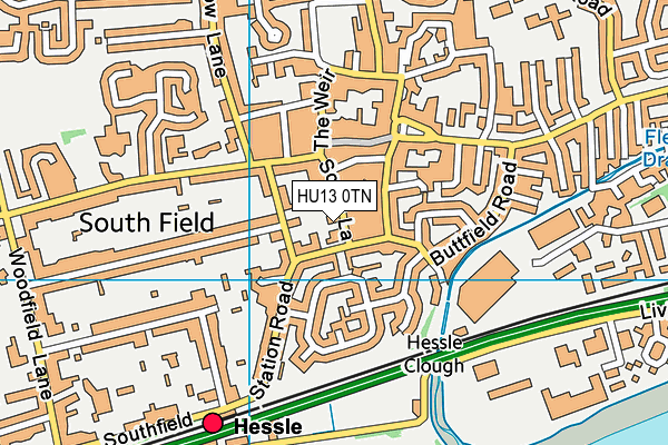 HU13 0TN map - OS VectorMap District (Ordnance Survey) HU13 0TN map - OS VectorMap District (Ordnance Survey)