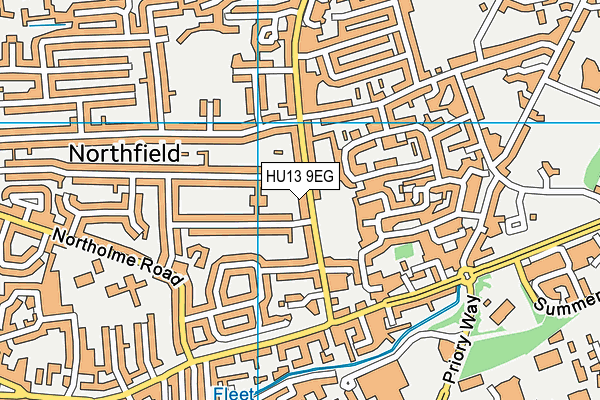 HU13 9EG map - OS VectorMap District (Ordnance Survey) HU13 9EG map - OS VectorMap District (Ordnance Survey)