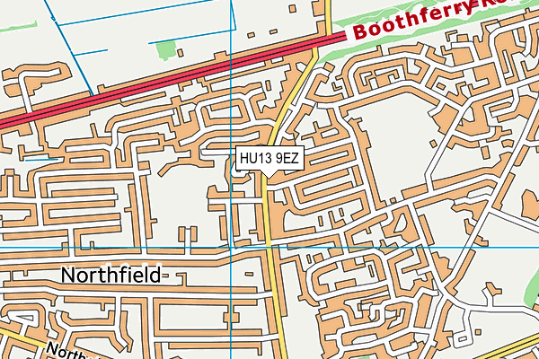 HU13 9EZ map - OS VectorMap District (Ordnance Survey) HU13 9EZ map - OS VectorMap District (Ordnance Survey)
