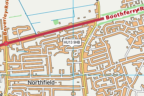 HU13 9HB map - OS VectorMap District (Ordnance Survey) HU13 9HB map - OS VectorMap District (Ordnance Survey)