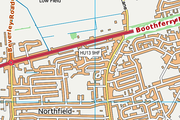 HU13 9HF map - OS VectorMap District (Ordnance Survey) HU13 9HF map - OS VectorMap District (Ordnance Survey)