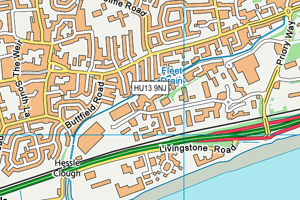 HU13 9NJ map - OS VectorMap District (Ordnance Survey) HU13 9NJ map - OS VectorMap District (Ordnance Survey)