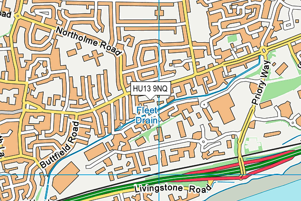 HU13 9NQ map - OS VectorMap District (Ordnance Survey) HU13 9NQ map - OS VectorMap District (Ordnance Survey)