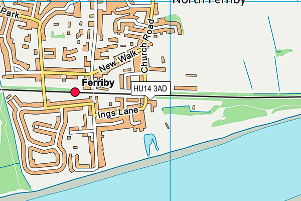 HU14 3AD map - OS VectorMap District (Ordnance Survey) HU14 3AD map - OS VectorMap District (Ordnance Survey)