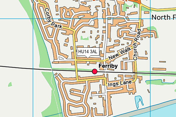 HU14 3AL map - OS VectorMap District (Ordnance Survey) HU14 3AL map - OS VectorMap District (Ordnance Survey)