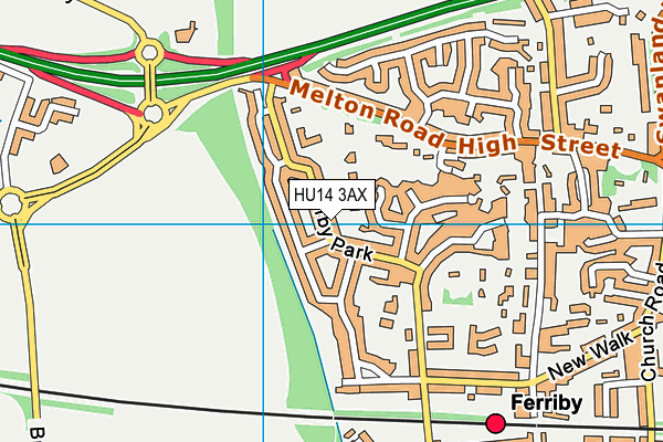 HU14 3AX map - OS VectorMap District (Ordnance Survey) HU14 3AX map - OS VectorMap District (Ordnance Survey)