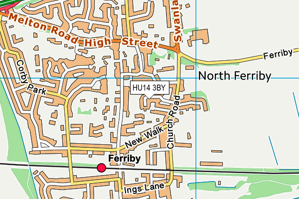 HU14 3BY map - OS VectorMap District (Ordnance Survey) HU14 3BY map - OS VectorMap District (Ordnance Survey)