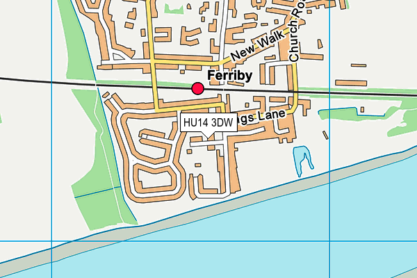 HU14 3DW map - OS VectorMap District (Ordnance Survey) HU14 3DW map - OS VectorMap District (Ordnance Survey)