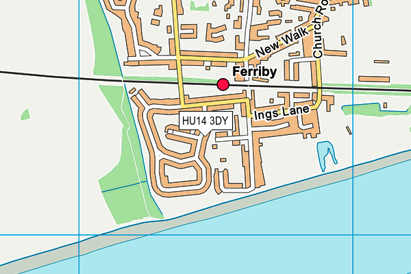 HU14 3DY map - OS VectorMap District (Ordnance Survey) HU14 3DY map - OS VectorMap District (Ordnance Survey)