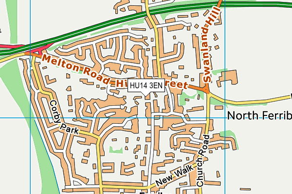 HU14 3EN map - OS VectorMap District (Ordnance Survey) HU14 3EN map - OS VectorMap District (Ordnance Survey)