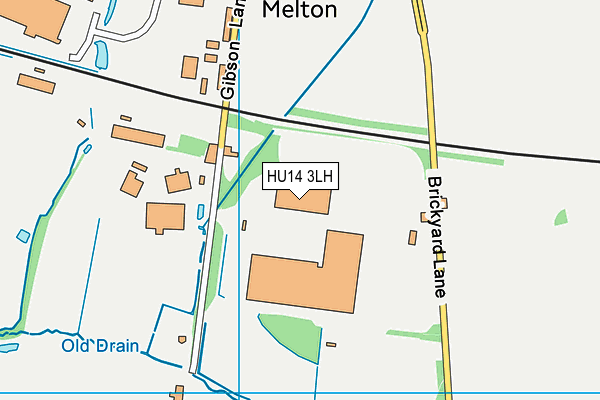 HU14 3LH map - OS VectorMap District (Ordnance Survey) HU14 3LH map - OS VectorMap District (Ordnance Survey)
