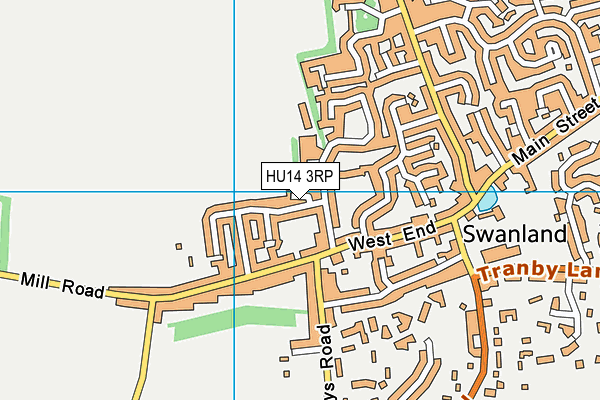 HU14 3RP map - OS VectorMap District (Ordnance Survey) HU14 3RP map - OS VectorMap District (Ordnance Survey)