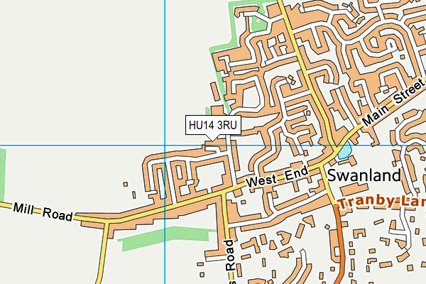 HU14 3RU map - OS VectorMap District (Ordnance Survey) HU14 3RU map - OS VectorMap District (Ordnance Survey)