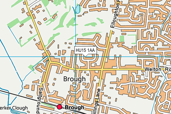 HU15 1AA map - OS VectorMap District (Ordnance Survey) HU15 1AA map - OS VectorMap District (Ordnance Survey)