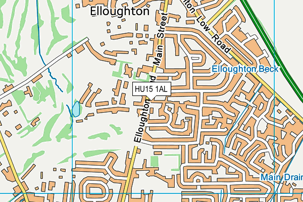 HU15 1AL map - OS VectorMap District (Ordnance Survey) HU15 1AL map - OS VectorMap District (Ordnance Survey)