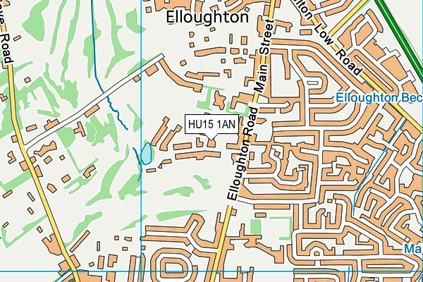 HU15 1AN map - OS VectorMap District (Ordnance Survey) HU15 1AN map - OS VectorMap District (Ordnance Survey)