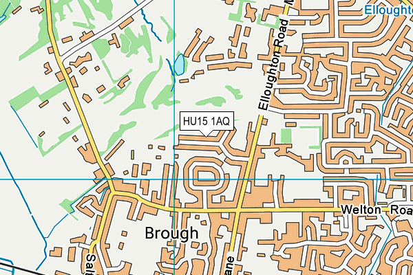 HU15 1AQ map - OS VectorMap District (Ordnance Survey) HU15 1AQ map - OS VectorMap District (Ordnance Survey)