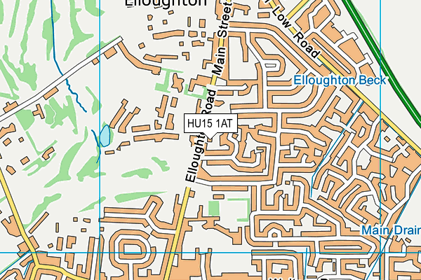 HU15 1AT map - OS VectorMap District (Ordnance Survey) HU15 1AT map - OS VectorMap District (Ordnance Survey)