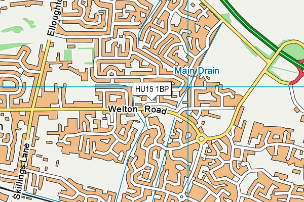 HU15 1BP map - OS VectorMap District (Ordnance Survey) HU15 1BP map - OS VectorMap District (Ordnance Survey)