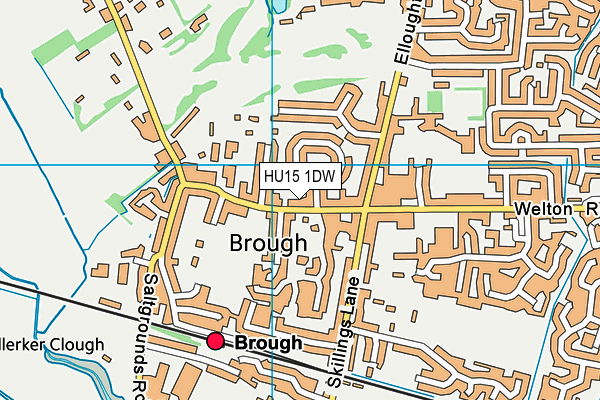 HU15 1DW map - OS VectorMap District (Ordnance Survey) HU15 1DW map - OS VectorMap District (Ordnance Survey)