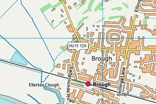 HU15 1DX map - OS VectorMap District (Ordnance Survey) HU15 1DX map - OS VectorMap District (Ordnance Survey)