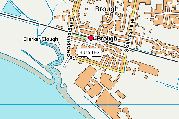 HU15 1EG map - OS VectorMap District (Ordnance Survey)