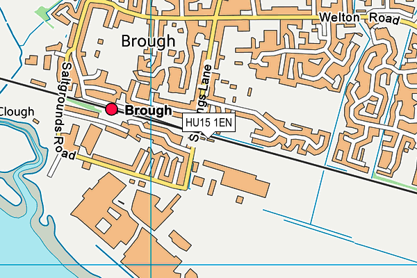 HU15 1EN map - OS VectorMap District (Ordnance Survey)