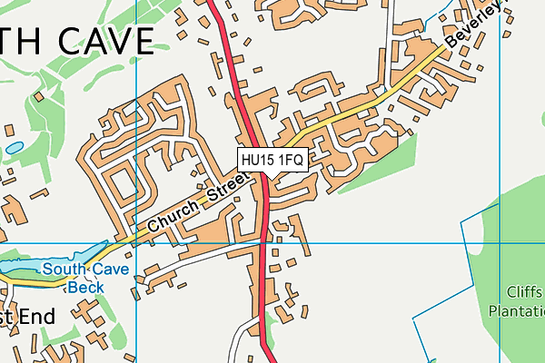 HU15 1FQ map - OS VectorMap District (Ordnance Survey) HU15 1FQ map - OS VectorMap District (Ordnance Survey)