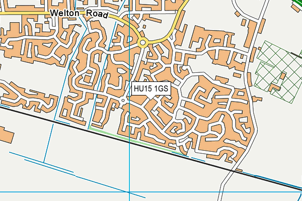 HU15 1GS map - OS VectorMap District (Ordnance Survey) HU15 1GS map - OS VectorMap District (Ordnance Survey)