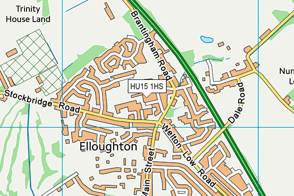 HU15 1HS map - OS VectorMap District (Ordnance Survey) HU15 1HS map - OS VectorMap District (Ordnance Survey)
