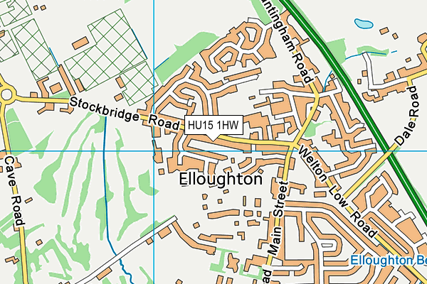 HU15 1HW map - OS VectorMap District (Ordnance Survey) HU15 1HW map - OS VectorMap District (Ordnance Survey)