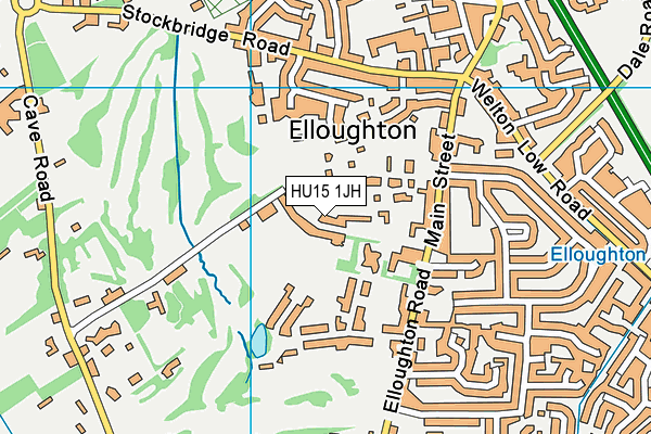 HU15 1JH map - OS VectorMap District (Ordnance Survey) HU15 1JH map - OS VectorMap District (Ordnance Survey)