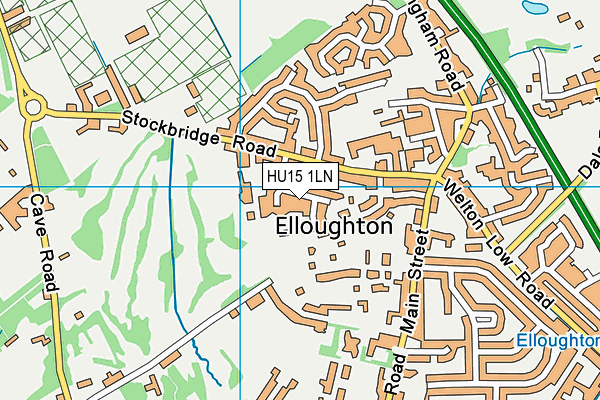 HU15 1LN map - OS VectorMap District (Ordnance Survey) HU15 1LN map - OS VectorMap District (Ordnance Survey)